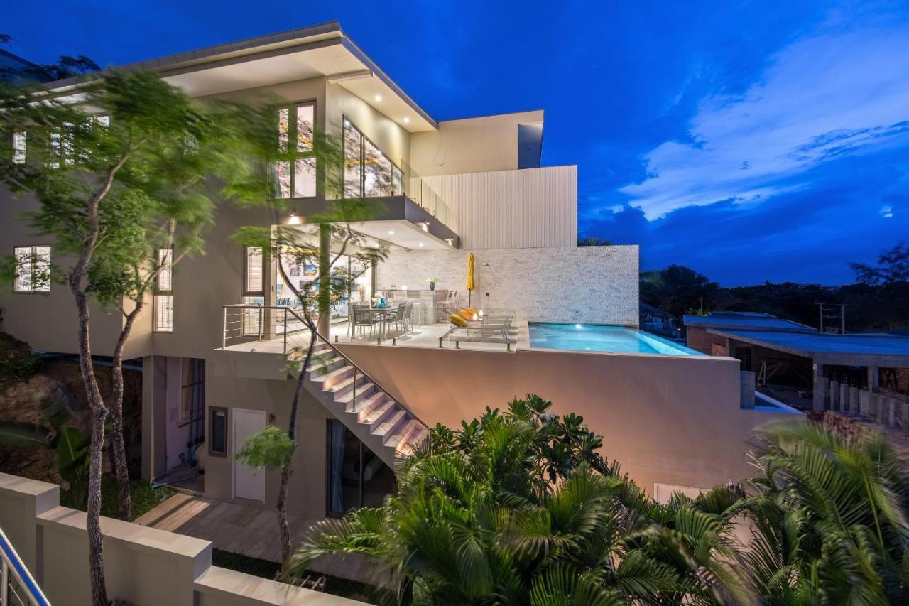 Beachside Villa - B18 - At Bayside Luxury Villas Samrong Bay Beach, 4 Bed 5 Bath, Sea & Sunset Views, Only 200M Walk To The Beach Choeng Mon Extérieur photo